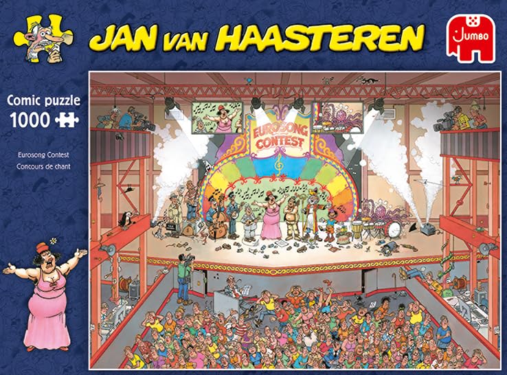 Jumbo completed puzzle size 68 x 49 cm, poster-like finish ready for display.