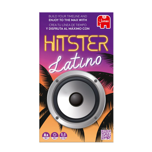 Jumbo Hitster Latino cards feature QR codes for quick app pairing.