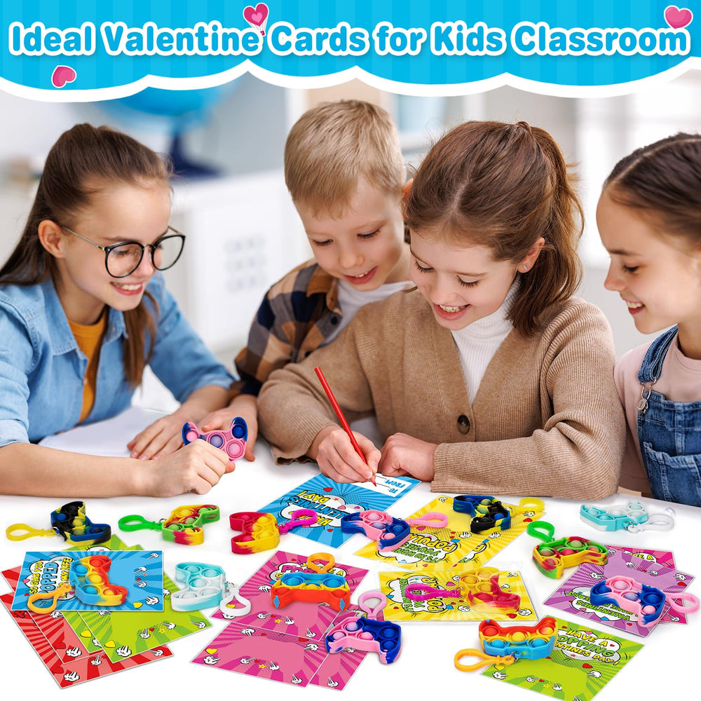 Jumlys pop fidget keychains attach to backpacks for easy carry and play.