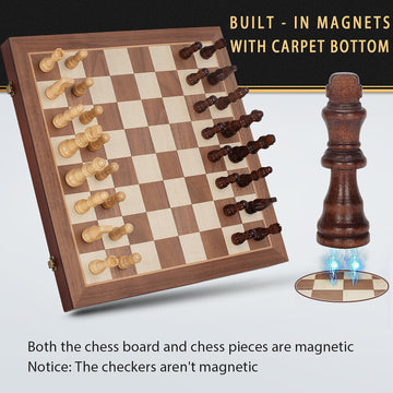 Jumlys magnetic chess pieces stay on board during movement