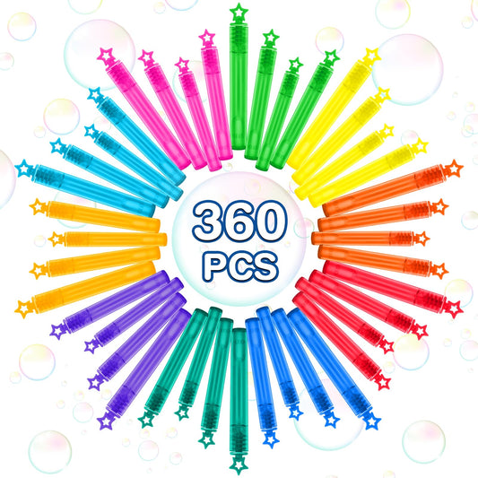 Jumlys yellow bubble wands with neon colors brighten goodie bags and games
