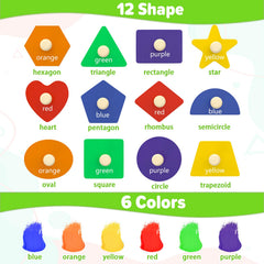 Jumlys wooden toy uses non-toxic water-based paint for safe color inspiration.