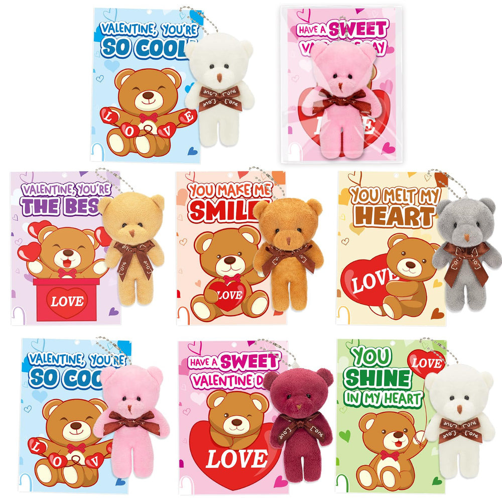 Jumlys Valentines cards with six designs for classroom exchanges