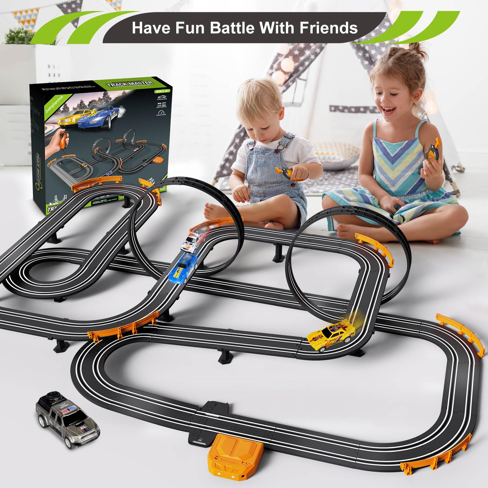 Jumplanma 1:64 scale realism enhances authentic racing play.