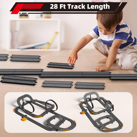 Jumplanma track with two hand controllers for two-player competition.