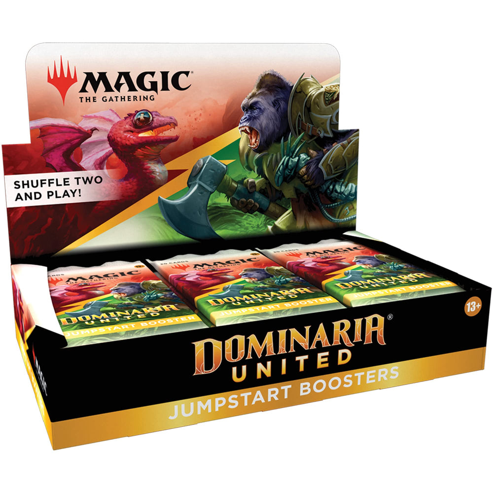 Two Jumpstart packs shuffled together on a play surface.
