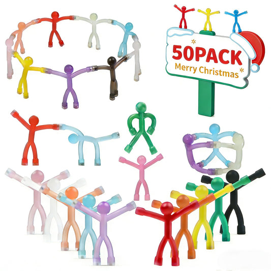 Junarter 50-pack magnetic people bundle on fridge for gifting and organization