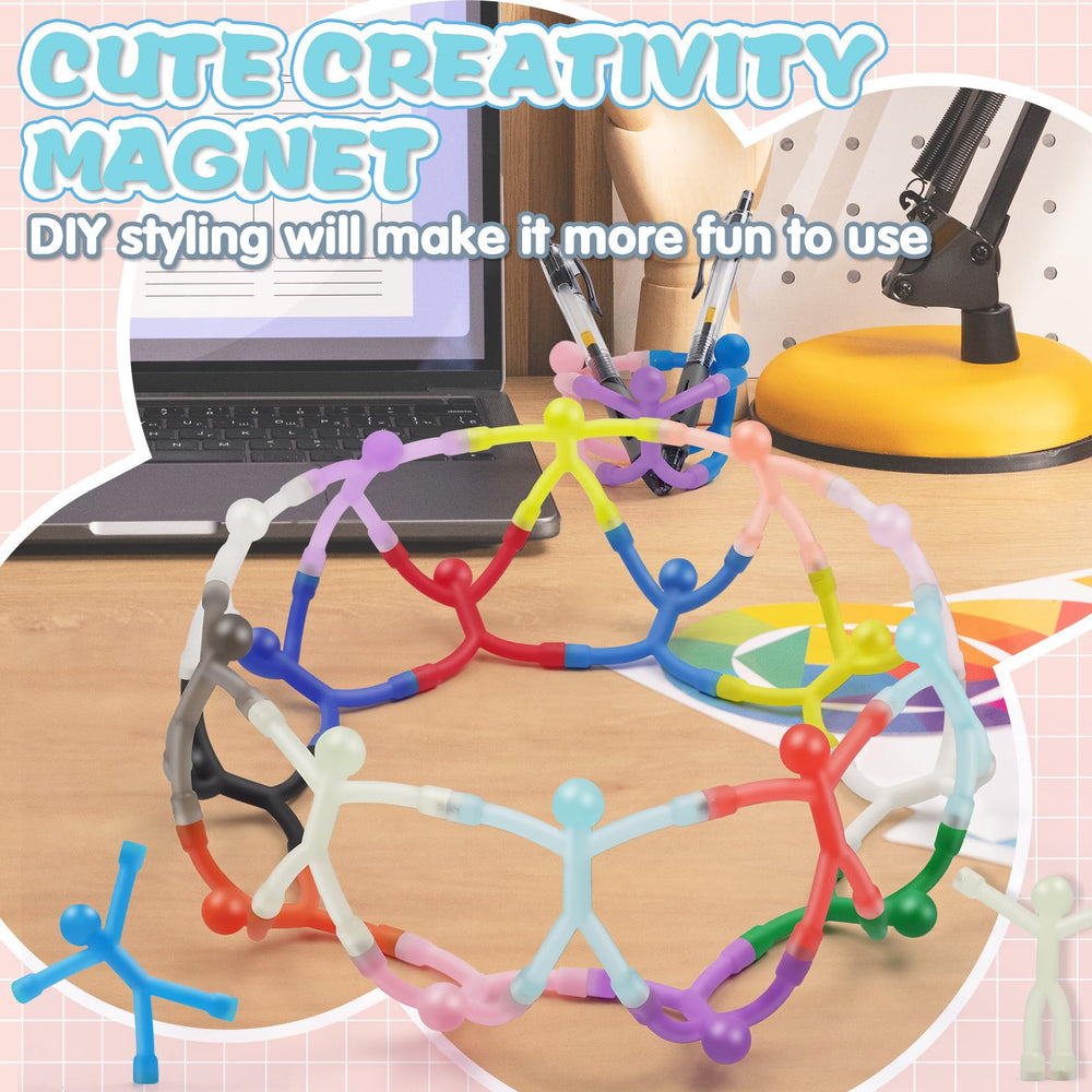 Junarter gift-box packaging showcases 40-pack magnetic figures.