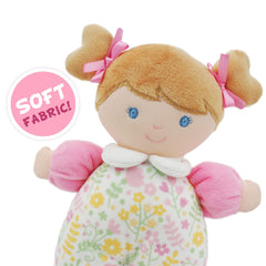 June Garden Blossom pink floral pajama outfit adds charming nursery decor appeal.