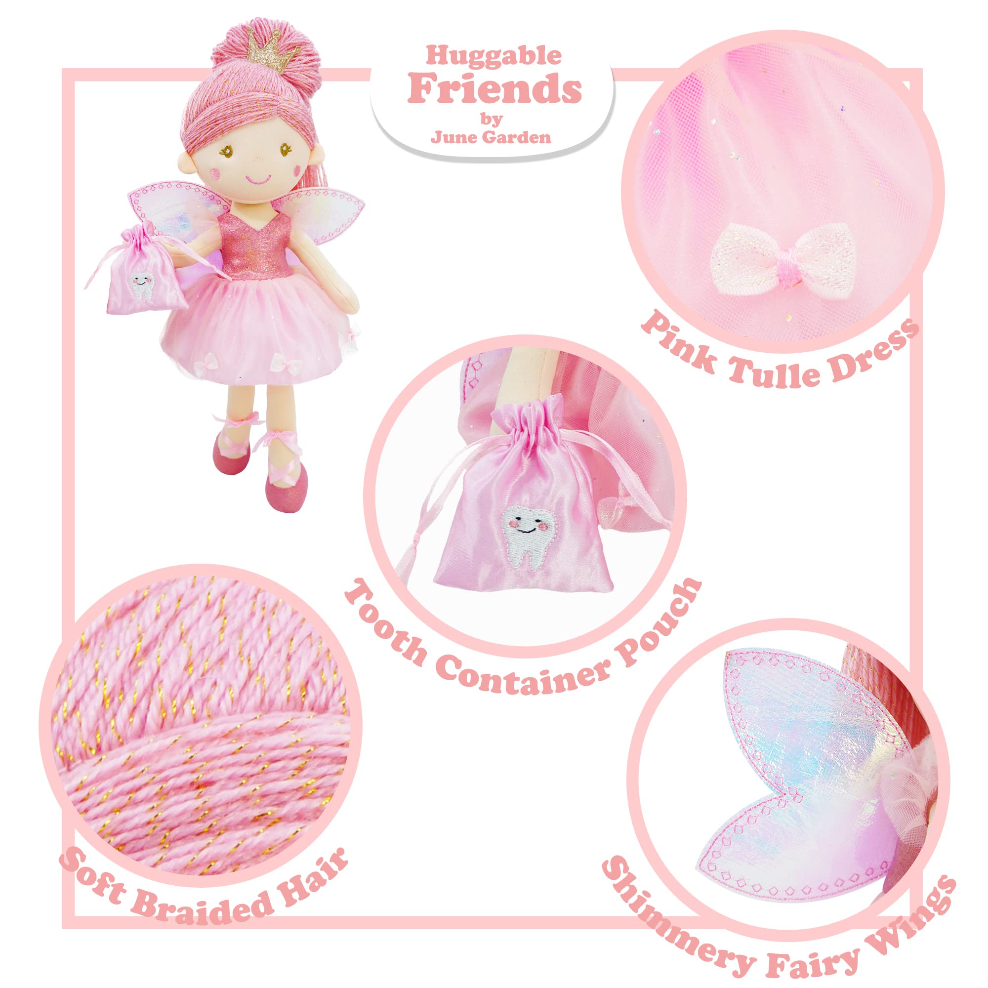 June Garden Anastasia silk-teeth pouch keeps fallen teeth safe.