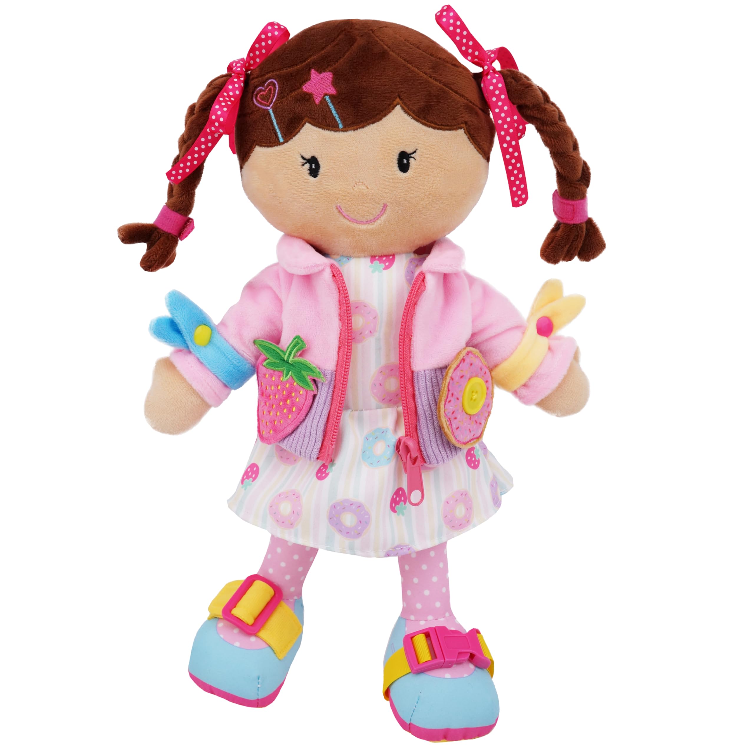 June Garden Dressy Friends Daisy with removable jacket for easy dressing practice