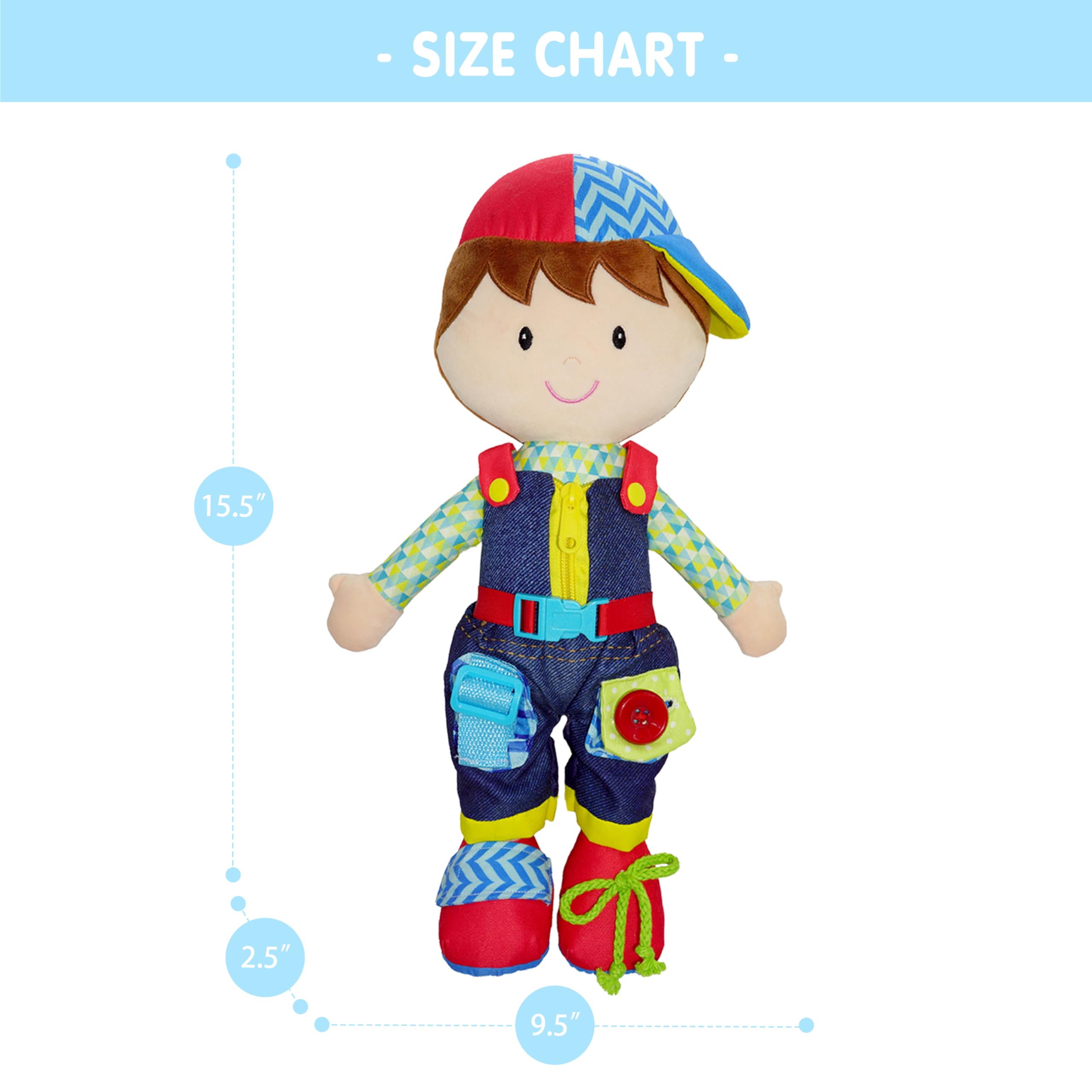 June Garden Dressy Friends Lucas clip-travel feature makes learning on the go easier