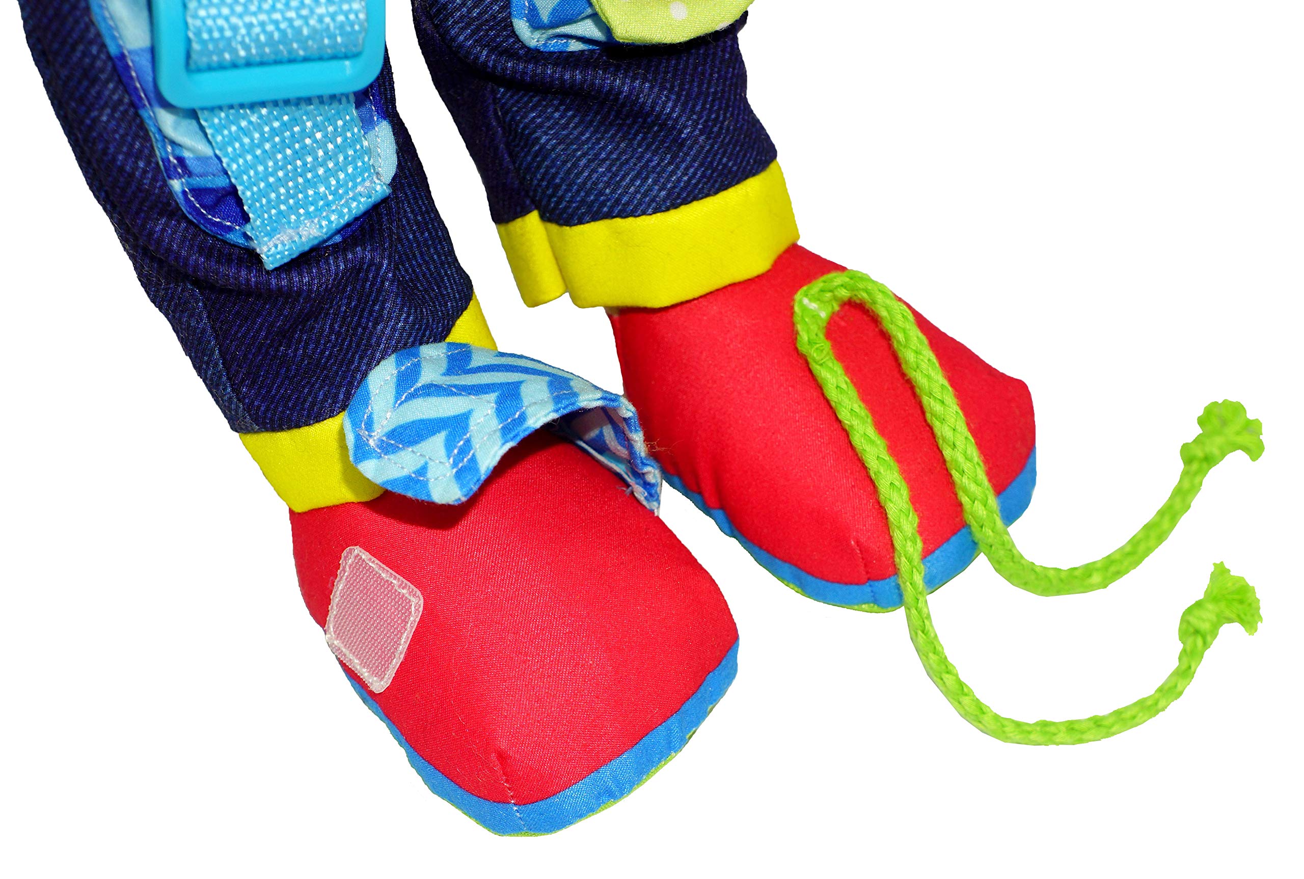 June Garden Dressy Friends Lucas plush-texture offers soft tactile experience for calming play
