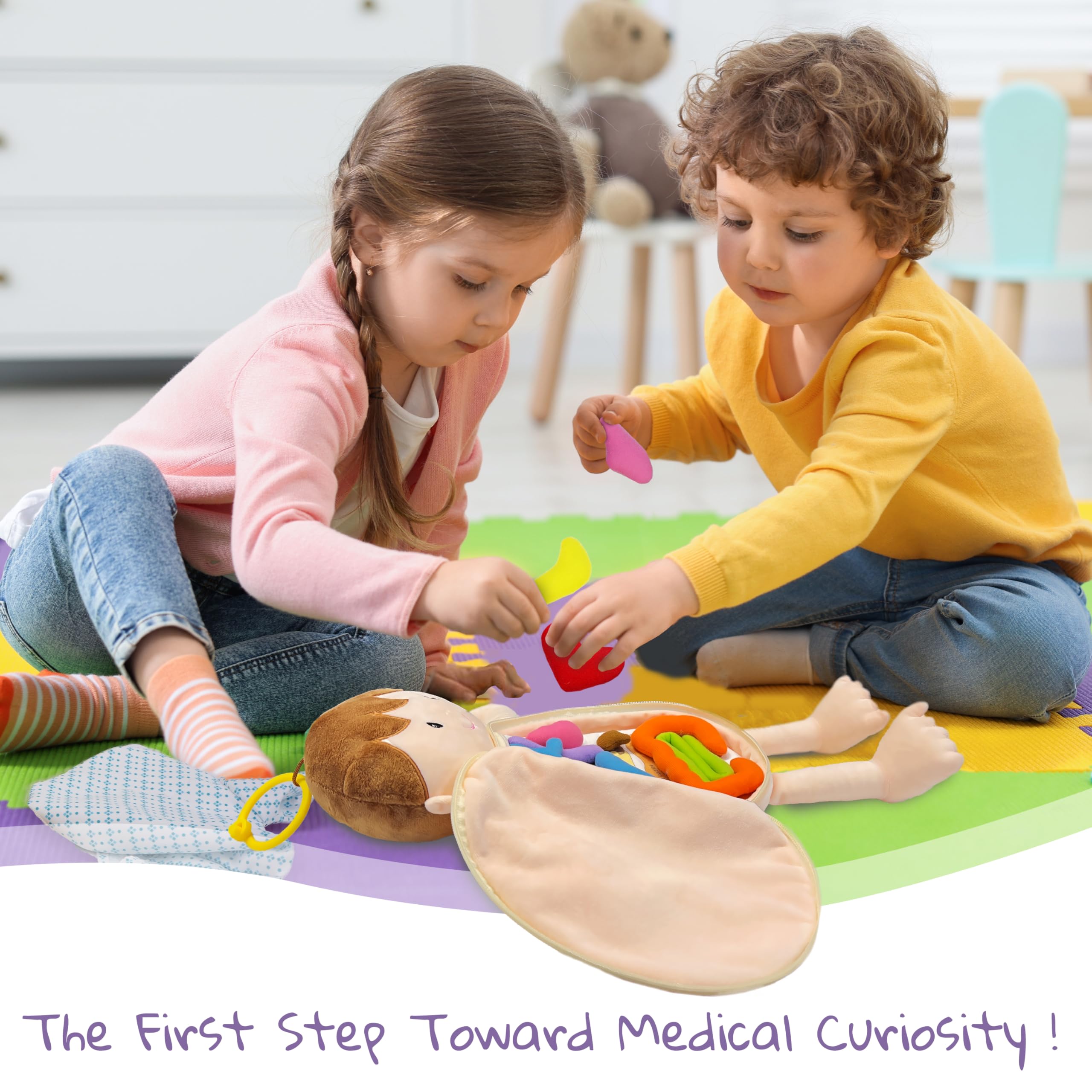 June Garden Little Patient Lucas stomach — removable organs encourage fine motor play.