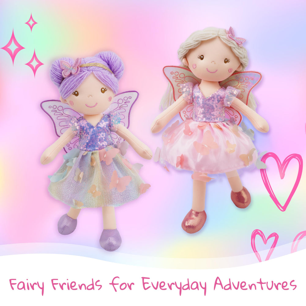 June Garden Lunabelle sparkly wings deliver magical fairy charm.