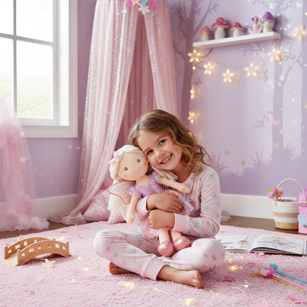 June Garden Lunabelle tulle butterfly skirt enhances twirls and garden storytelling.