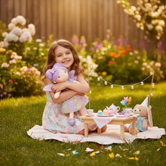 June Garden Lunabelle ultra-soft fabrics provide safe, cozy snuggles.