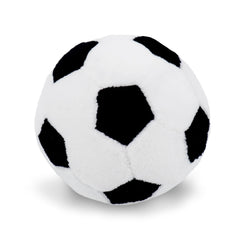 June Garden My First Soccer Ball plush rattle for baby's tactile exploration