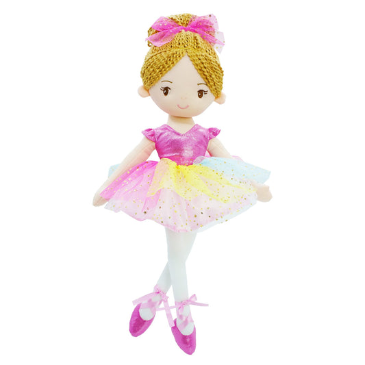 June Garden Polina full view ballerina doll for cuddling and imaginative play.