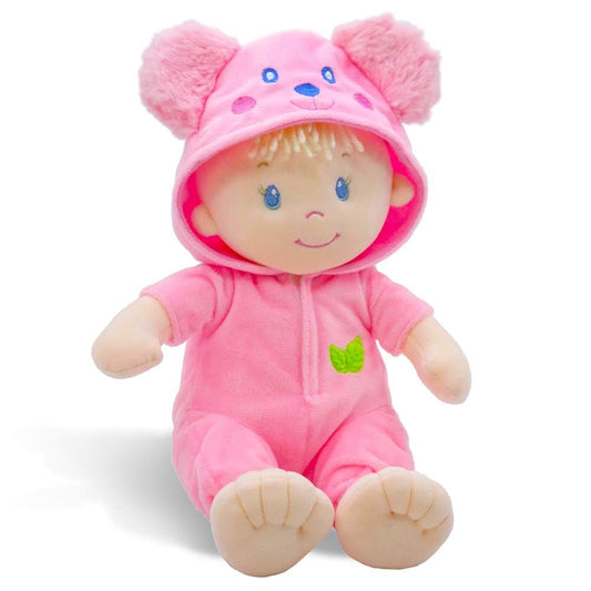 June Garden Sweet Dolly Frida smiling doll designed for cuddles and companionship.