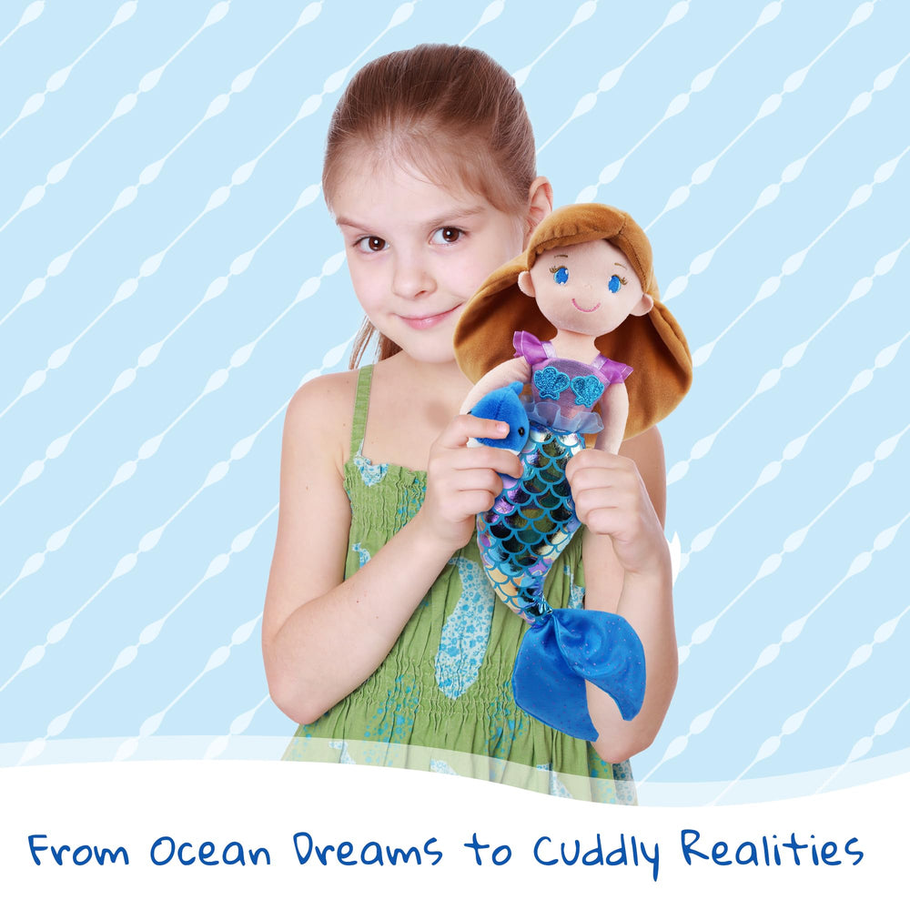 June Garden Thalassa embroidered face adds charm for gentle imaginative roleplay.