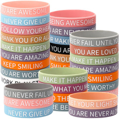 JUNEBRUSHS motivational bracelets set with 16 designs for versatile daily inspiration
