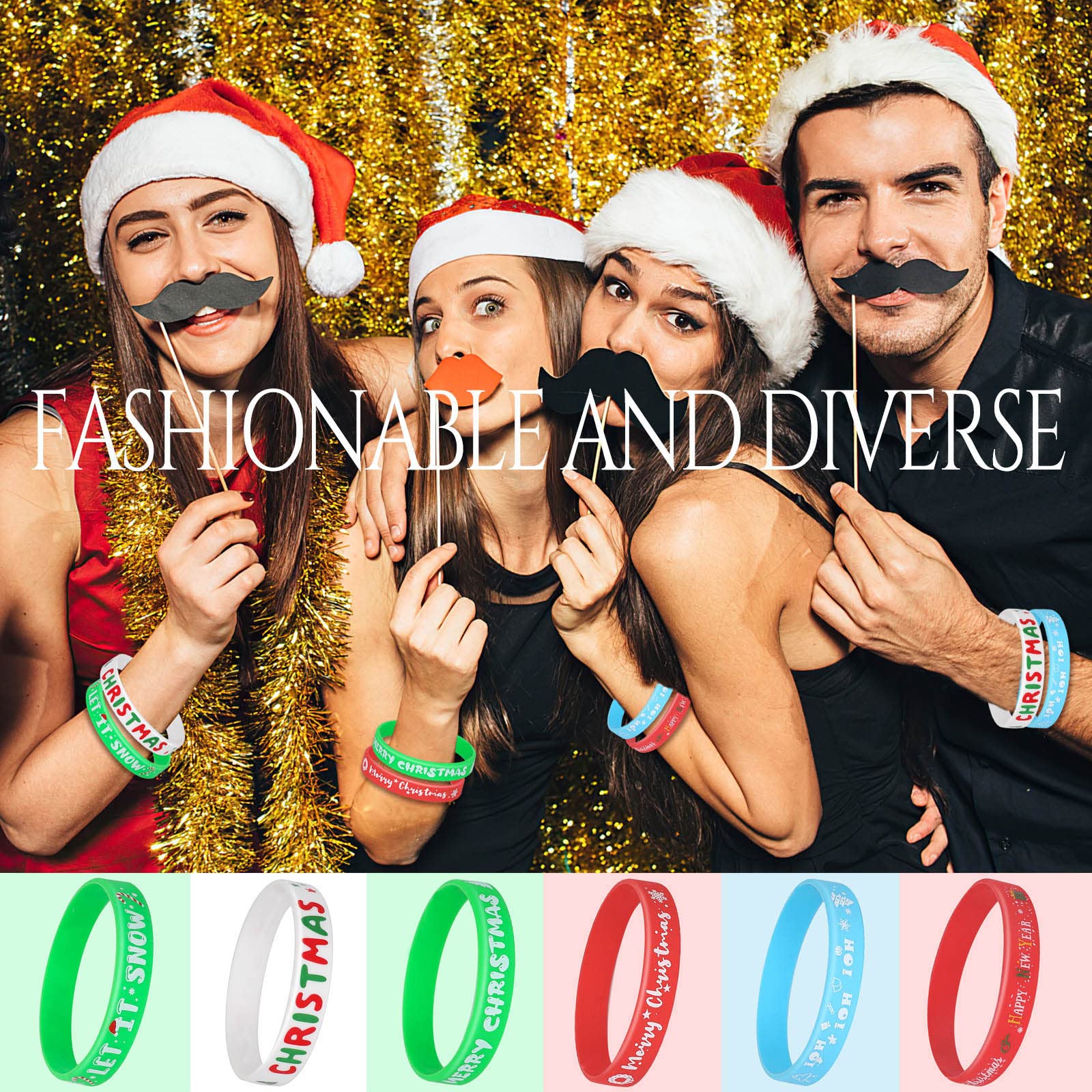 Junebrushes wristband design-5 offers soft, durable holiday wear