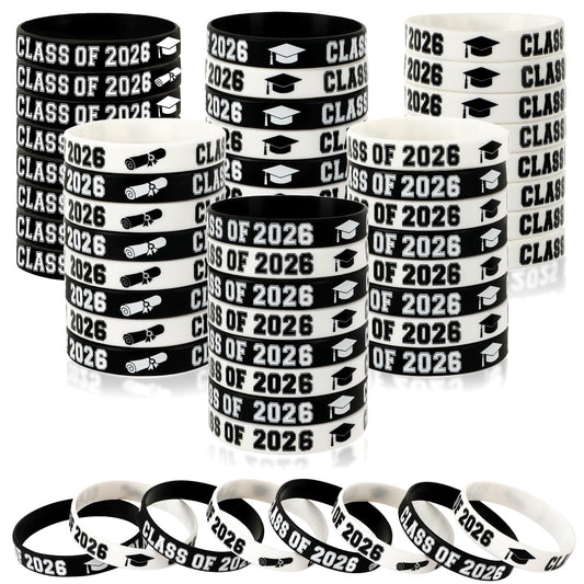 JUNEBRUSHS Class of 2026 bracelet black packaging shows durable, celebratory keepsakes.
