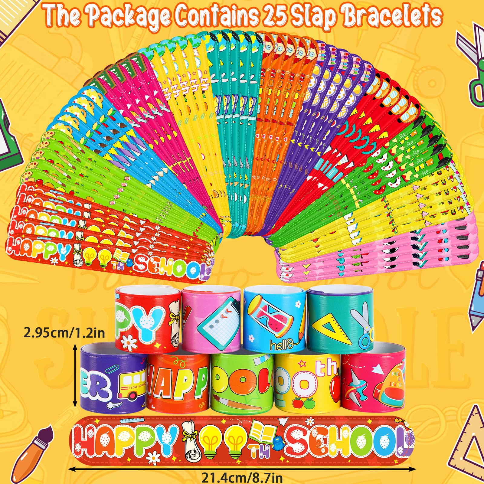 JUNEBRUSHS colorful silicone wristbands add a cheerful touch to parties.