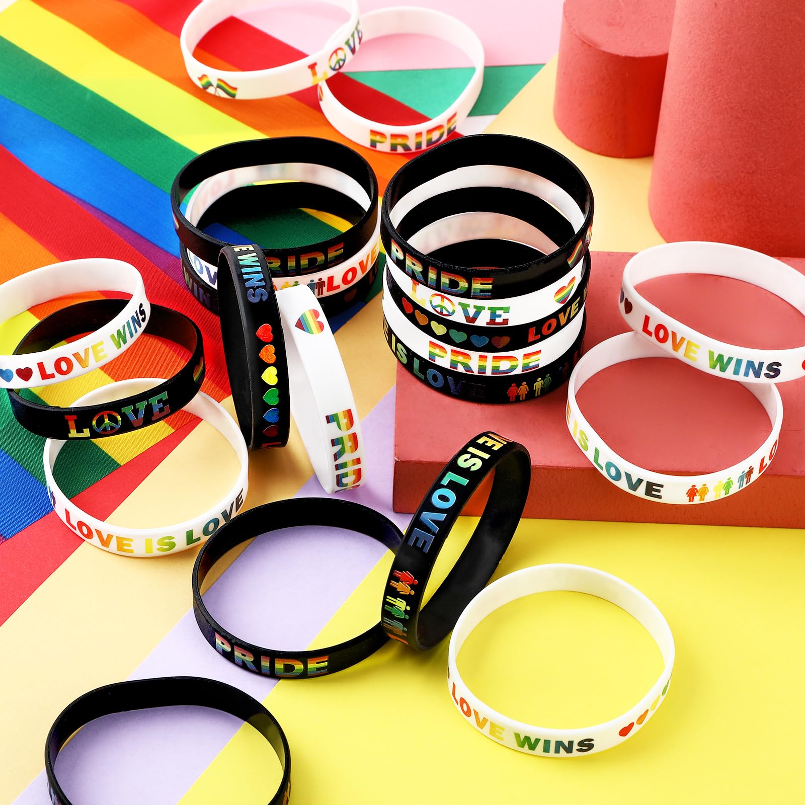 JUNEBRUSHS colorful wristbands pack offers versatile styling options