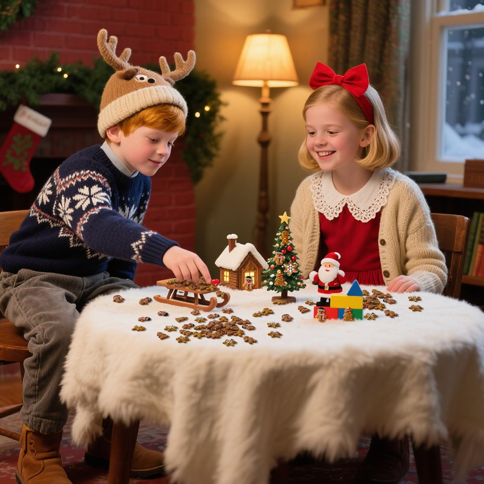 JUNEBRUSHS DIY gingerbread embellishments for crafts and gifts.