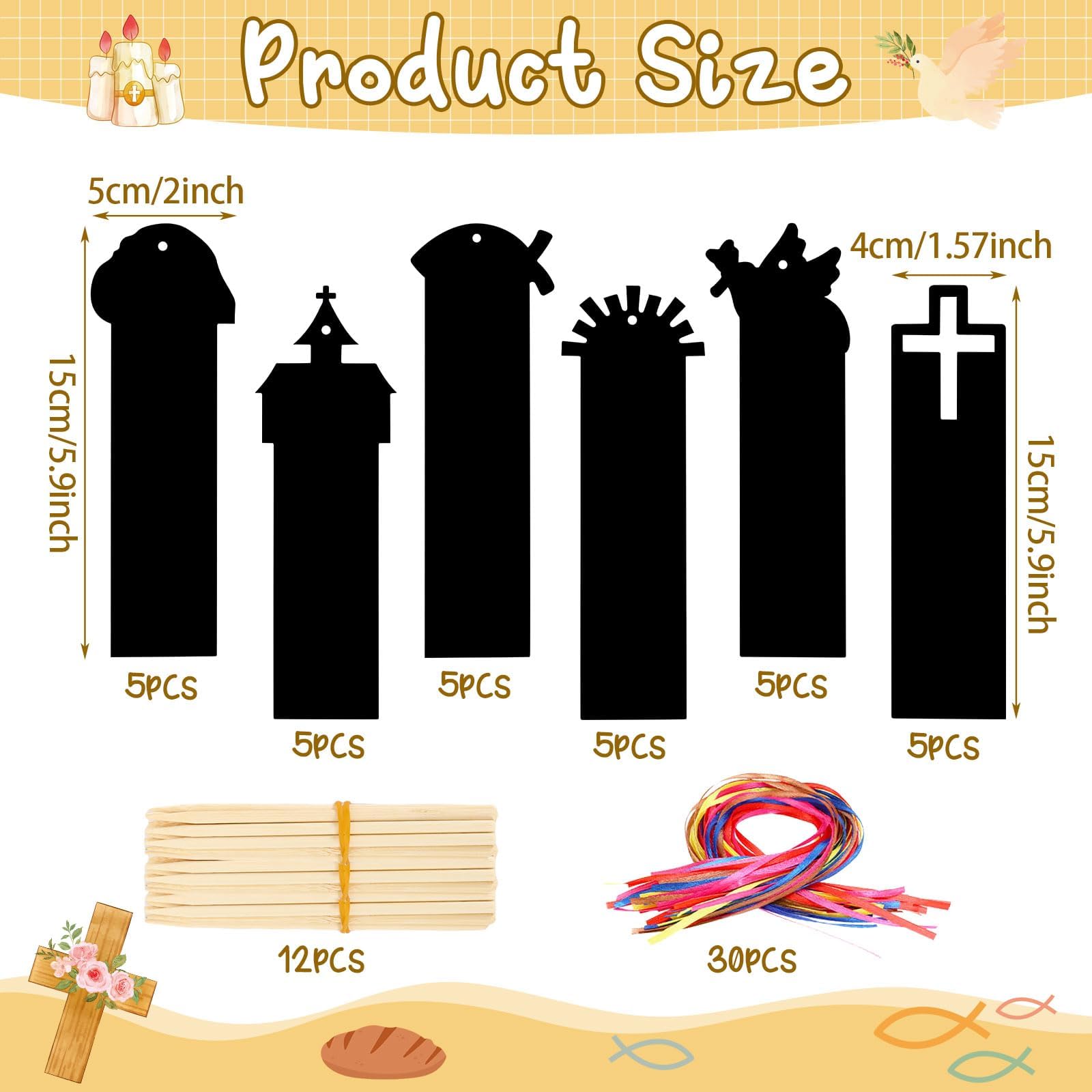 JUNEBRUSHS Empty tomb scratch bookmark sparks curiosity in lessons
