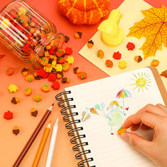 JUNEBRUSHS fall mini eraser acorn, perfect for math centers and prizes