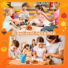 JUNEBRUSHS mixed-design fall erasers for rewards and crafts