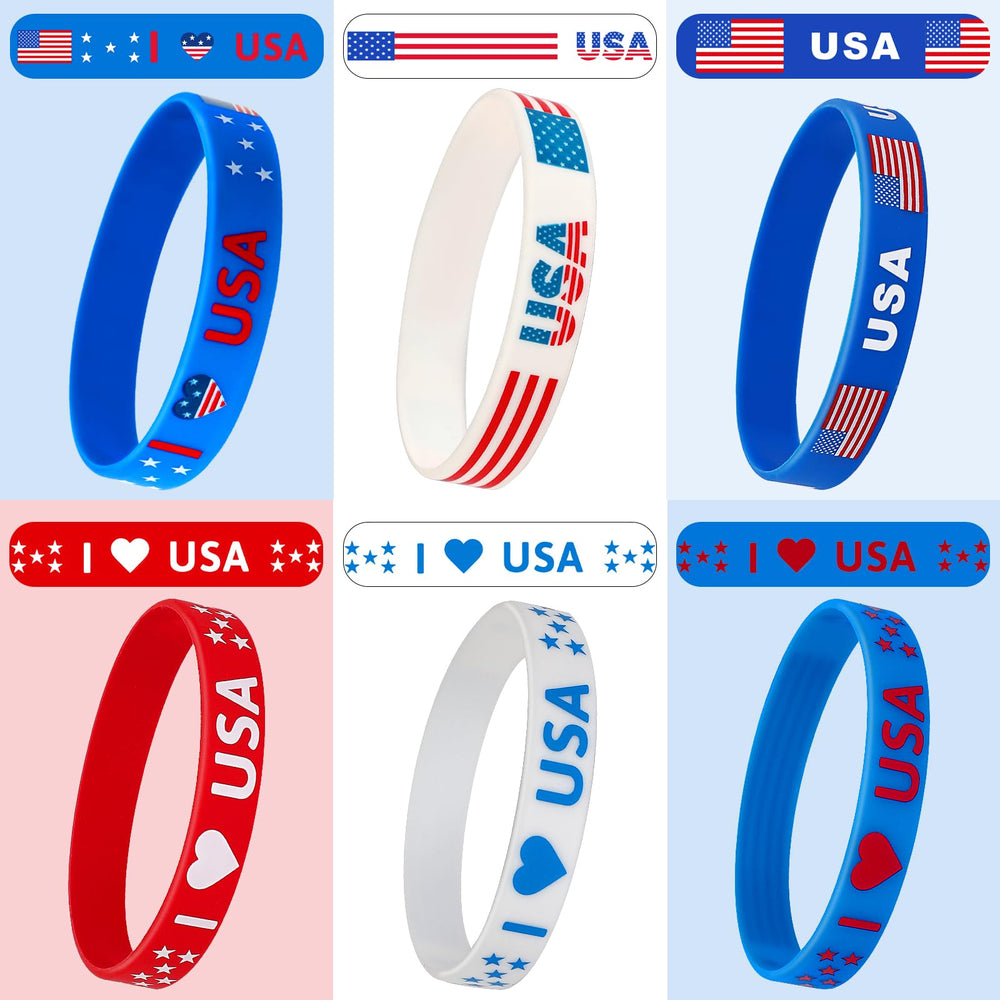 JUNEBRUSHS fireworks motif bracelet perfect for party favors.