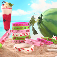 JUNEBRUSHS watermelon-pattern designs ideal for picnics and outdoor events.