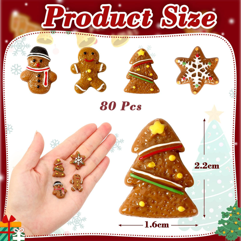 JUNEBRUSHS gingerbread snowflake minis add seasonal charm to displays.