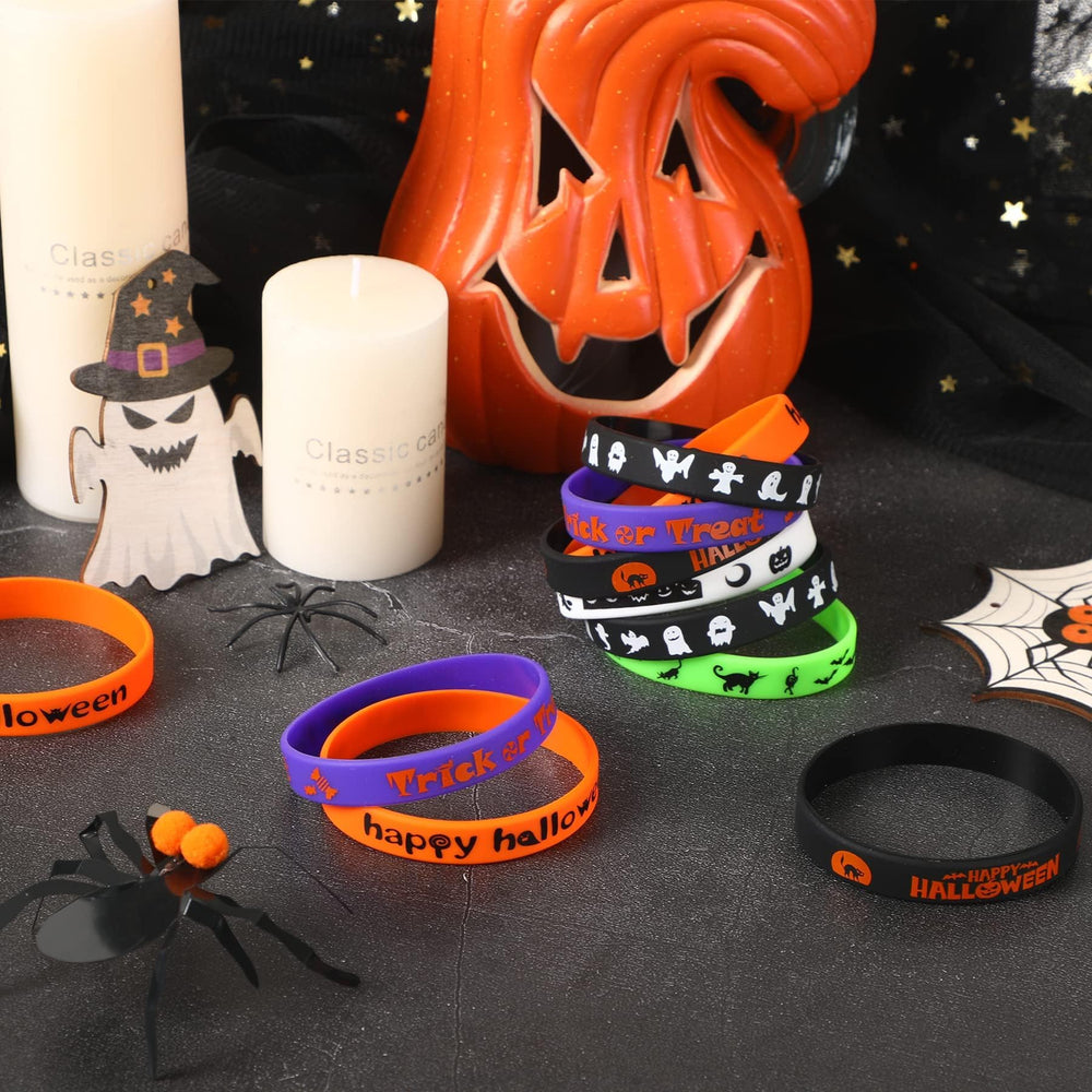 JUNEBRUSHS happy halloween design wristbands inspire joyful moments at parties.