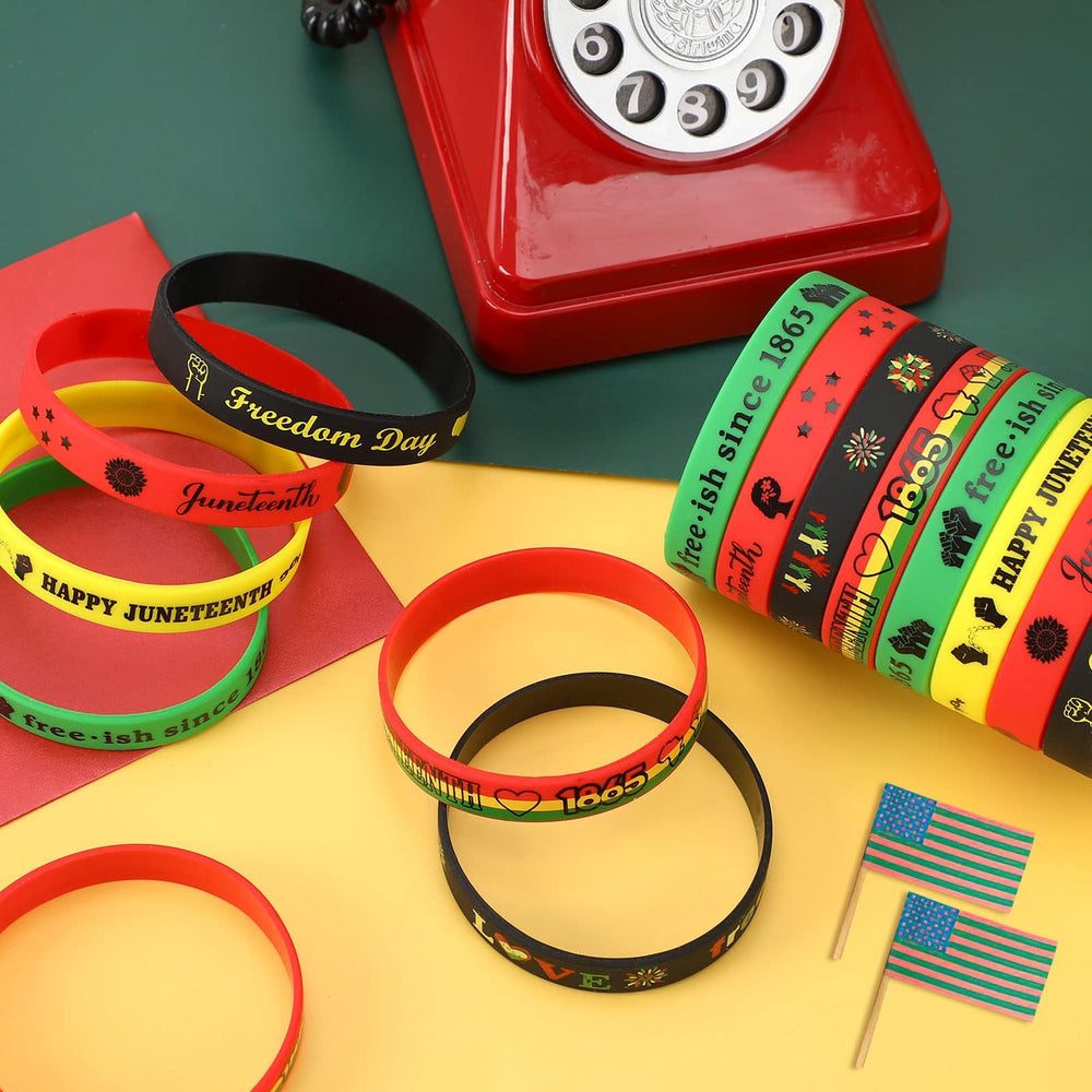 JUNEBRUSHS flag-themed silicone bracelet ideal for youth events and celebrations