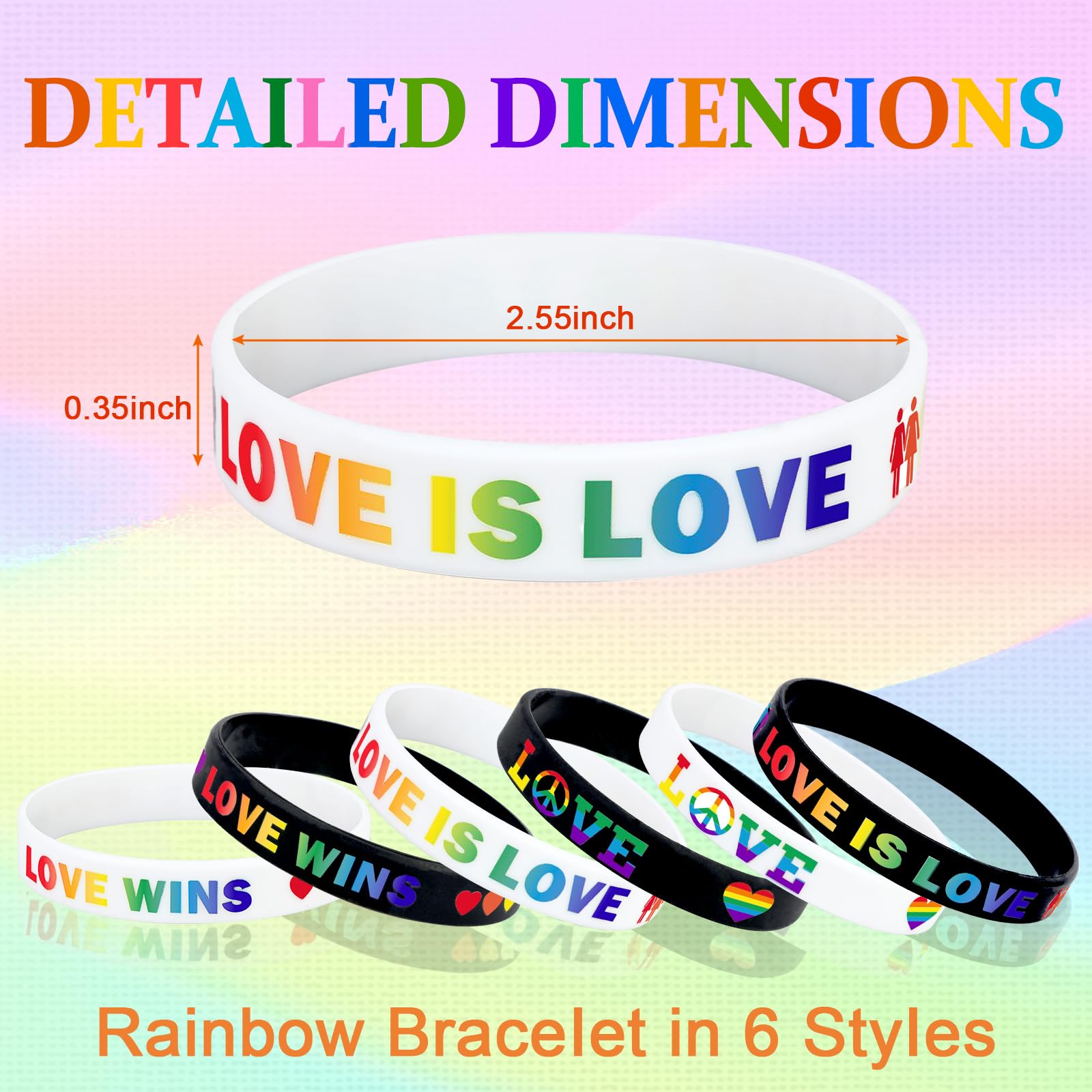 JUNEBRUSHS heart pattern design on silicone wristbands for expressive style