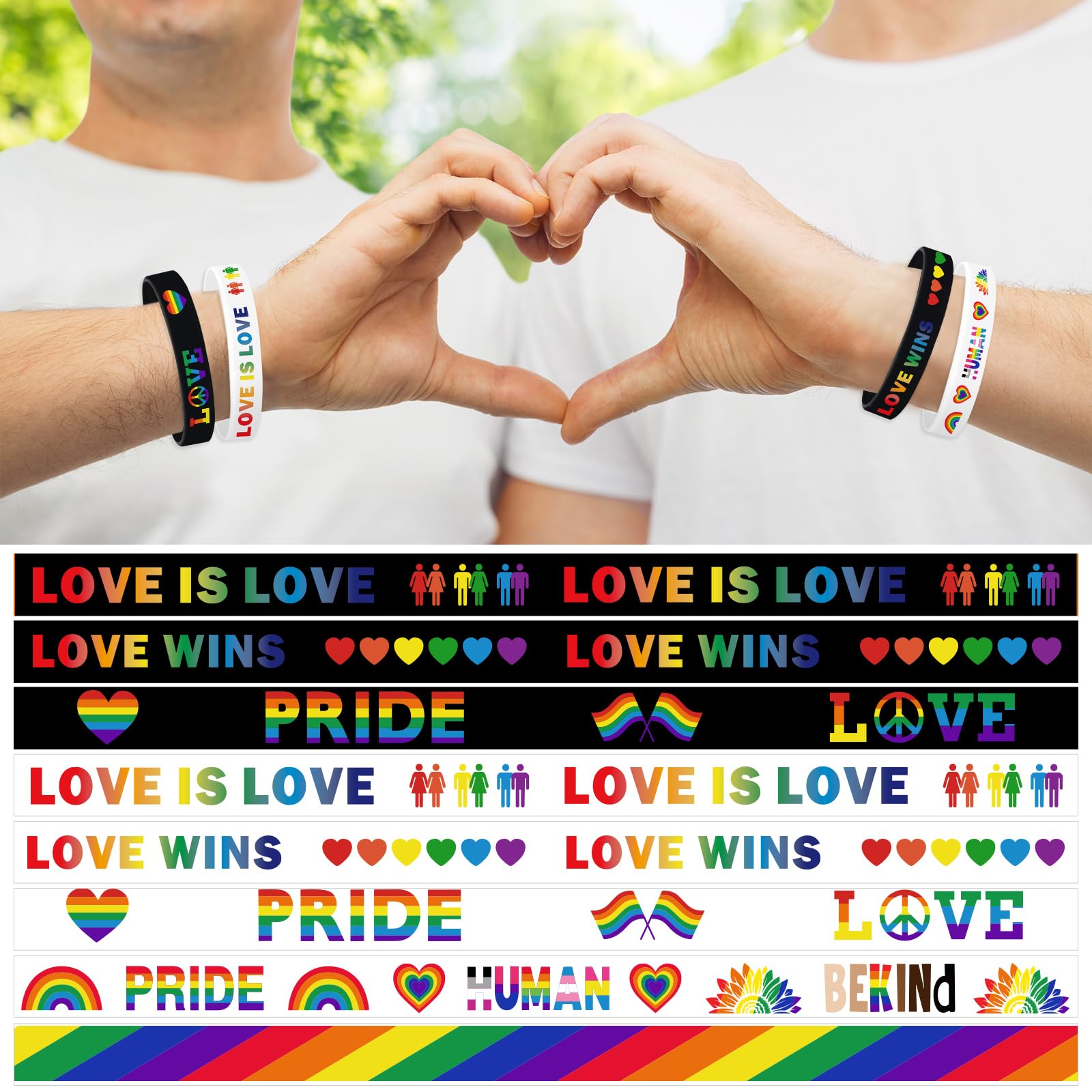 JUNEBRUSHS eight-design set suits daily wear and Pride events
