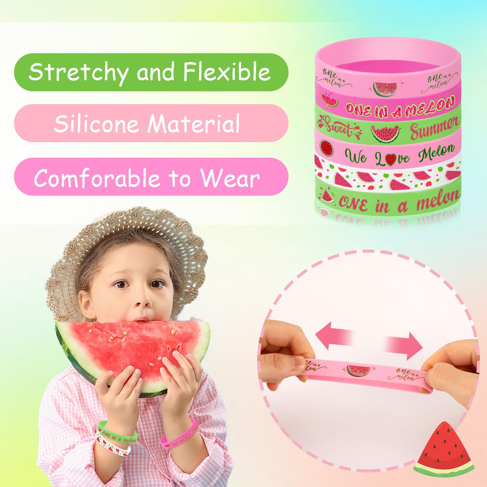 JUNEBRUSHS silicone wristbands worn at parties for easy identification and style.