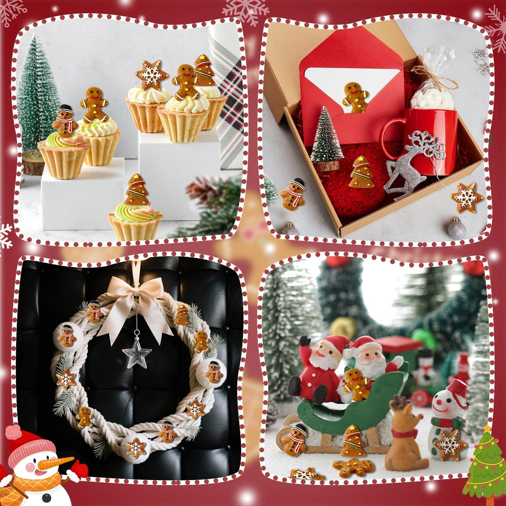 JUNEBRUSHS vase filler gingerbread minis enhance holiday arrangements.