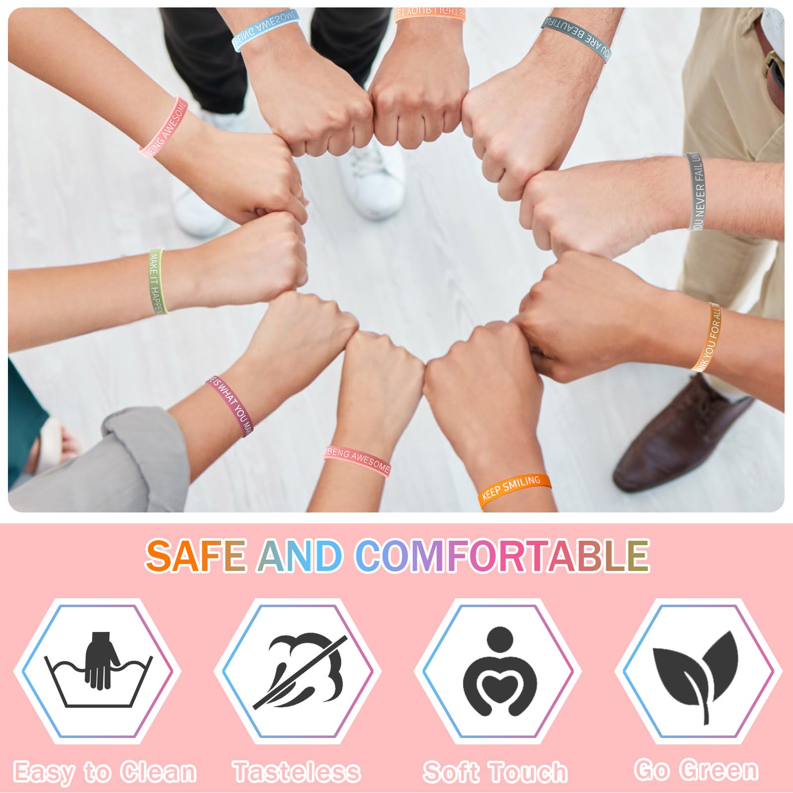 JUNEBRUSHS wrist-worn bracelet showing comfortable fit for all-day wear