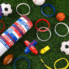 JUNEBRUSHS baseball bracelet design B, durable silicone for active players
