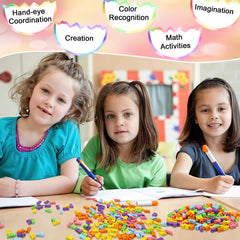 JUNEBRUSHS classroom rewards erasers in action during learning games.