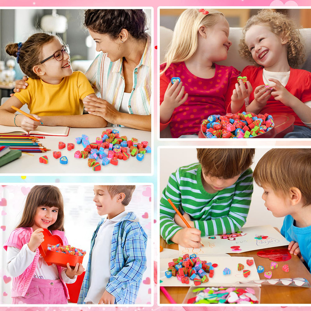 JUNEBRUSHS compact erasers fit in pencil boxes and jars