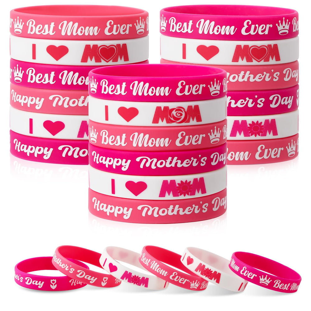 JUNEBRUSHS Mother's Day bracelets packaging, ideal for party favors and gift distribution