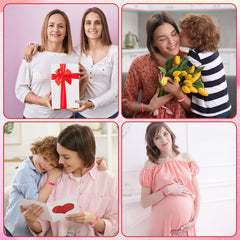 JUNEBRUSHS bracelets in pink and white hues, soft tones for Mother’s Day outfits