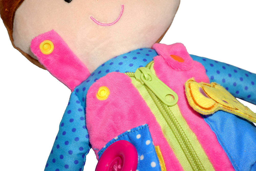 June Garden Dressy Friends Belle sensory play visuals support motor-skill exploration.